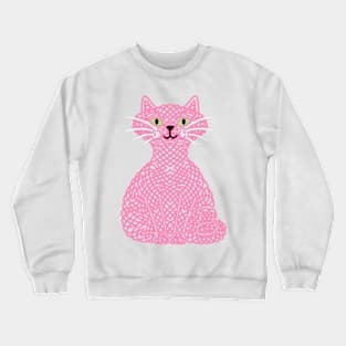 Knotty Cat - pink Crewneck Sweatshirt